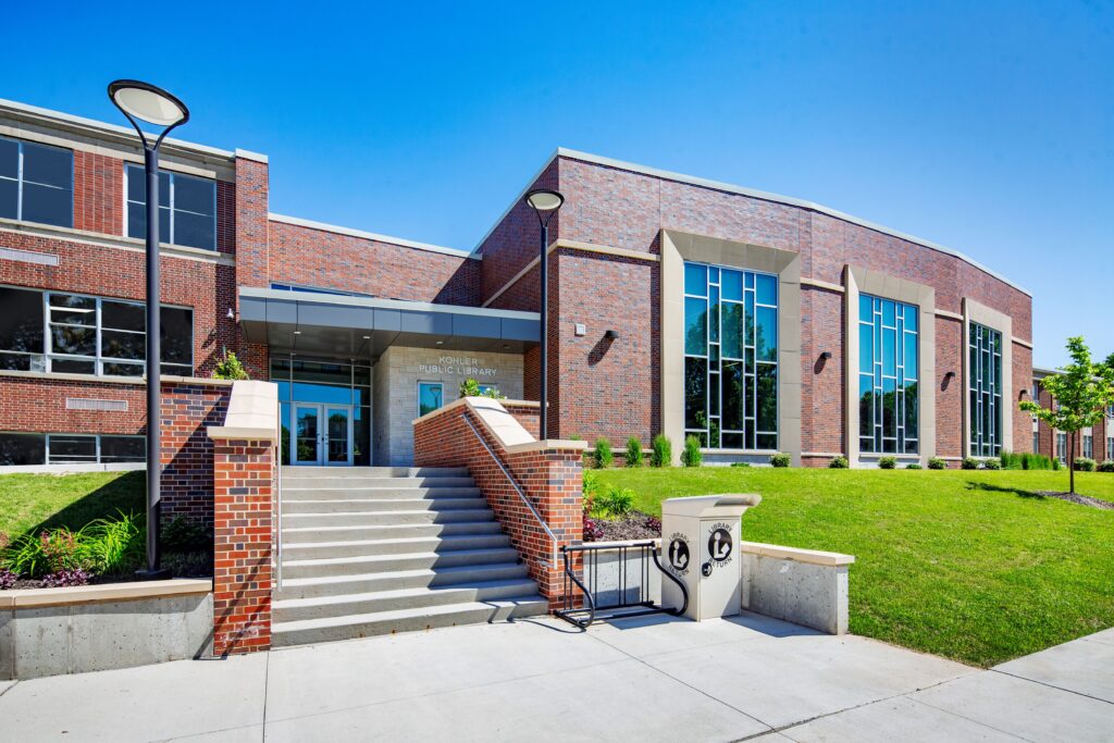 Entrance to the Kohler High School